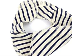 Petit Piao indigo plum/dark off white stribet savlesmæk (2-pak)